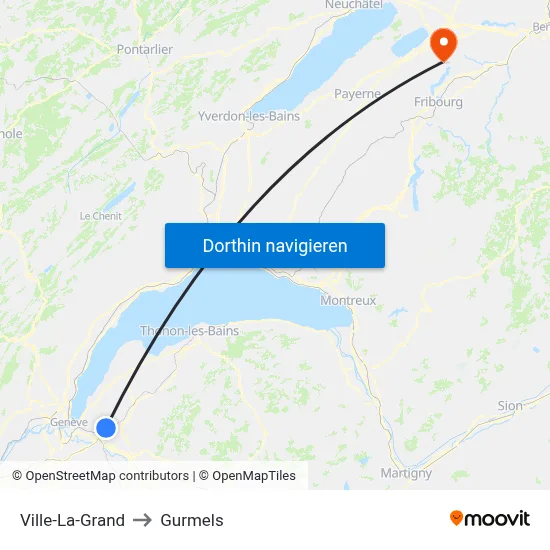 Ville-La-Grand to Gurmels map