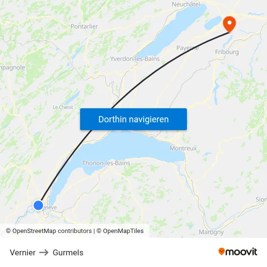 Vernier to Gurmels map