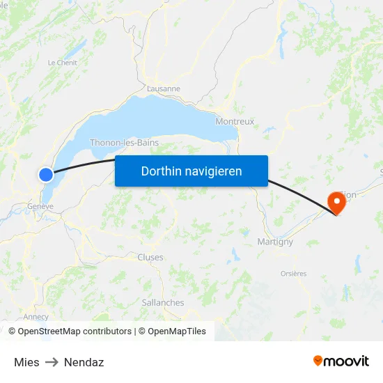 Mies to Nendaz map