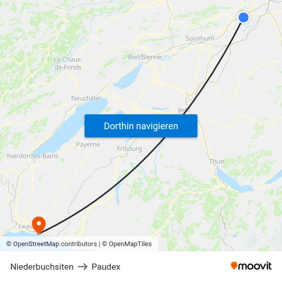 Niederbuchsiten to Paudex map