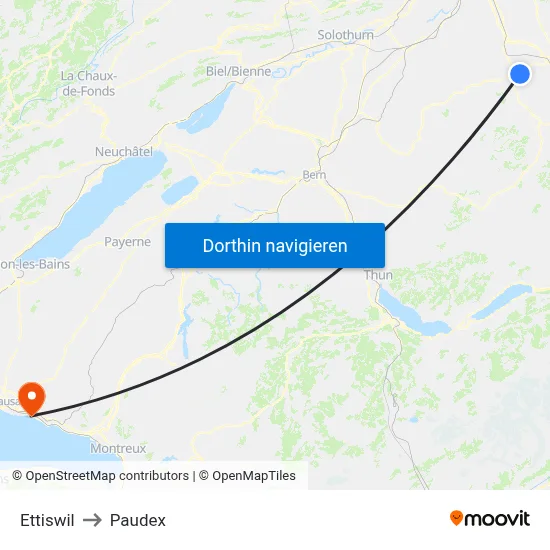 Ettiswil to Paudex map