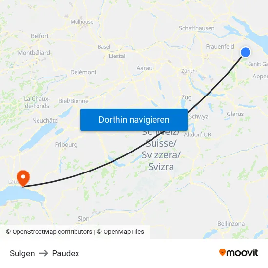 Sulgen to Paudex map