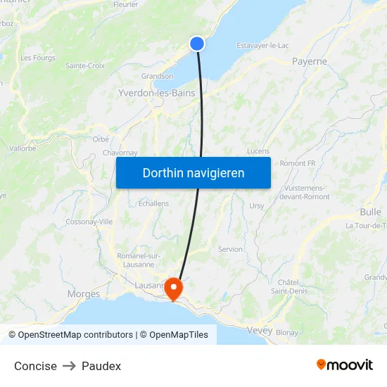 Concise to Paudex map