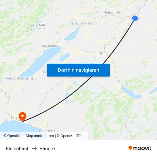 Bleienbach to Paudex map