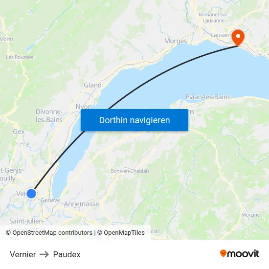 Vernier to Paudex map