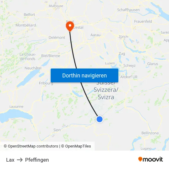 Lax to Pfeffingen map