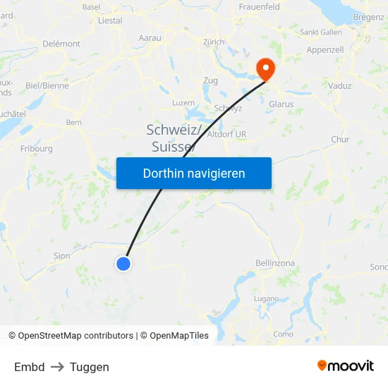 Embd to Tuggen map