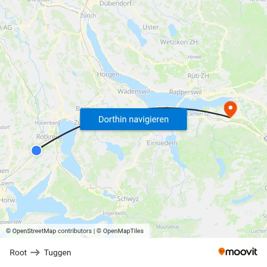 Root to Tuggen map