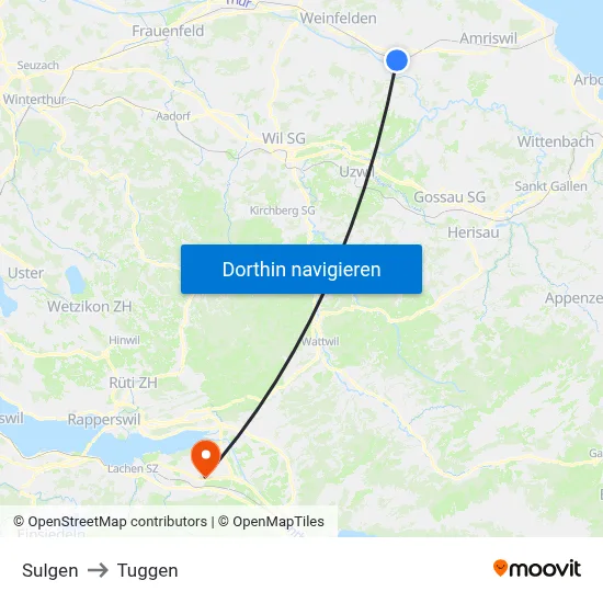 Sulgen to Tuggen map