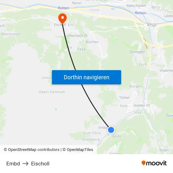 Embd to Eischoll map