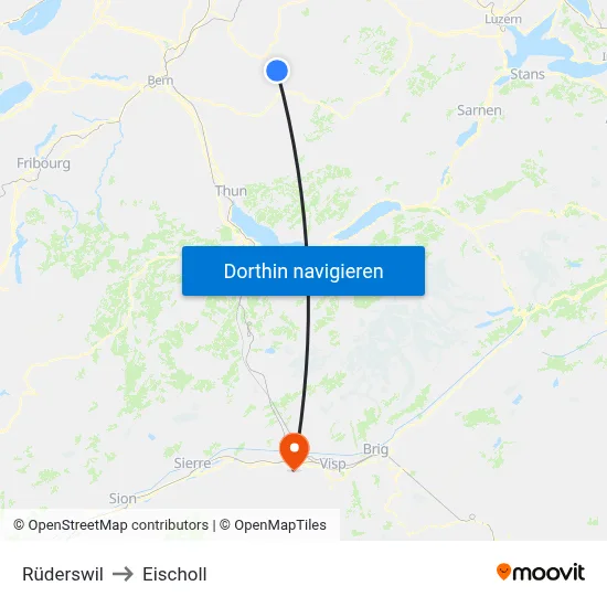 Rüderswil to Eischoll map