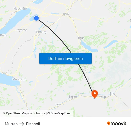 Murten to Eischoll map