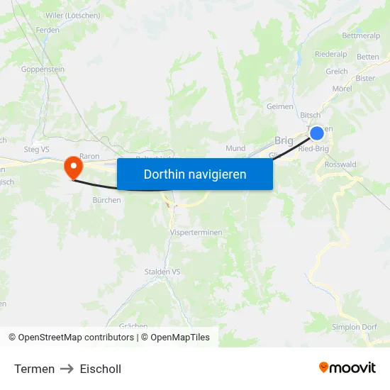 Termen to Eischoll map