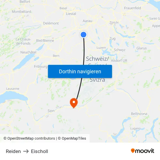 Reiden to Eischoll map