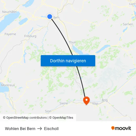 Wohlen Bei Bern to Eischoll map