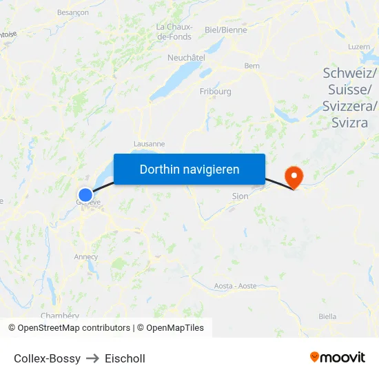 Collex-Bossy to Eischoll map