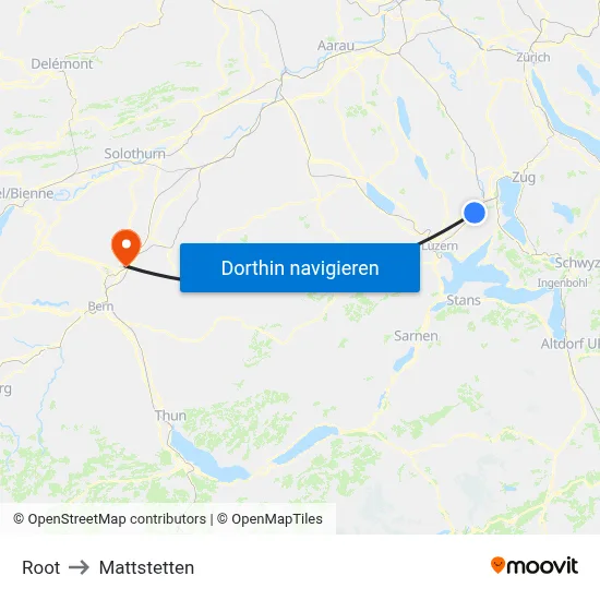Root to Mattstetten map