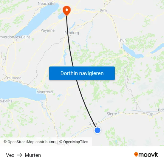 Vex to Murten map