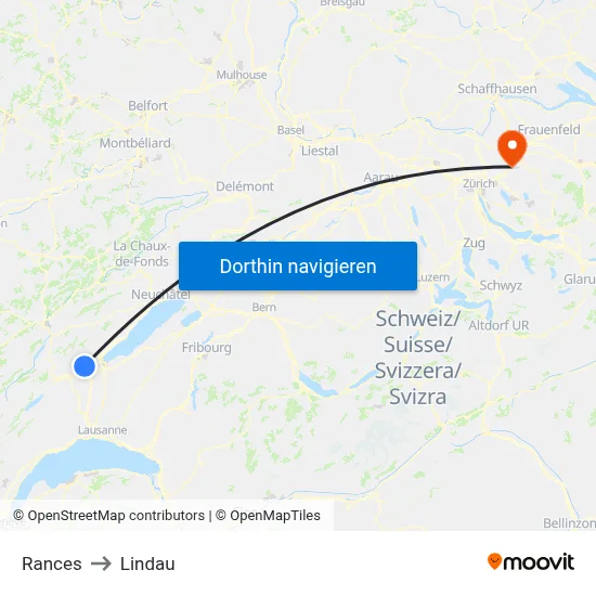 Rances to Lindau map