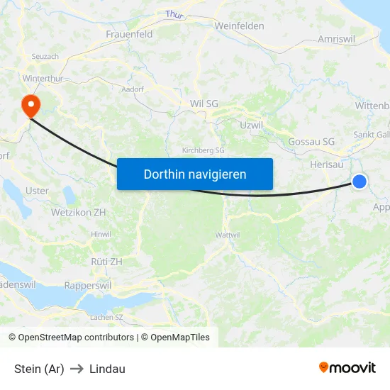 Stein (Ar) to Lindau map