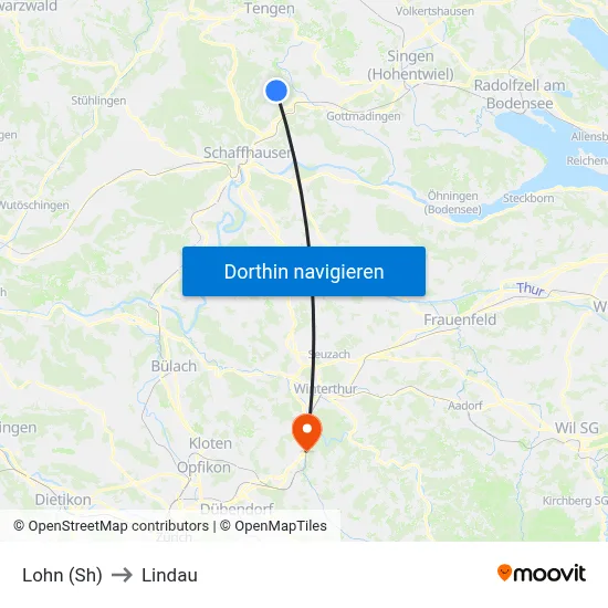 Lohn (Sh) to Lindau map