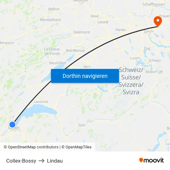 Collex-Bossy to Lindau map