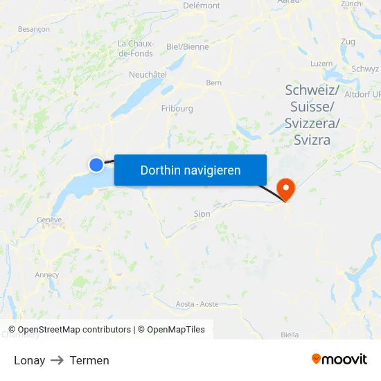 Lonay to Termen map