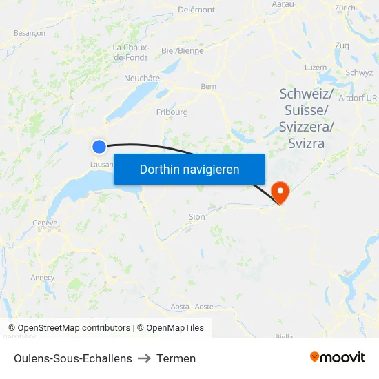 Oulens-Sous-Echallens to Termen map