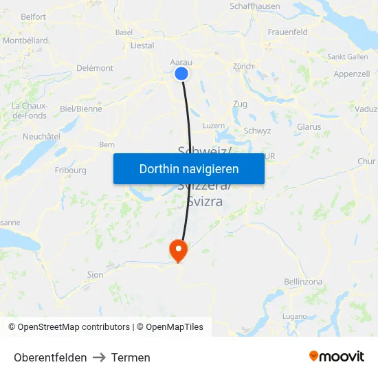 Oberentfelden to Termen map