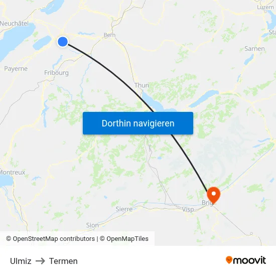Ulmiz to Termen map