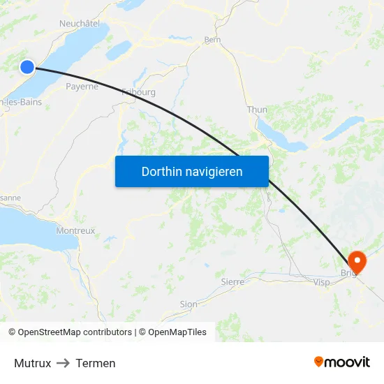 Mutrux to Termen map