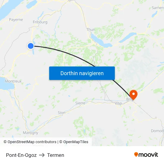 Pont-En-Ogoz to Termen map