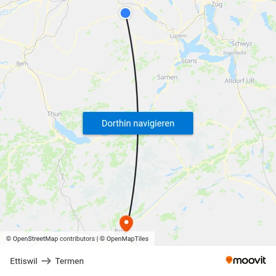 Ettiswil to Termen map