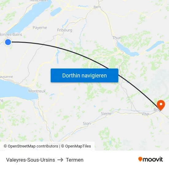Valeyres-Sous-Ursins to Termen map