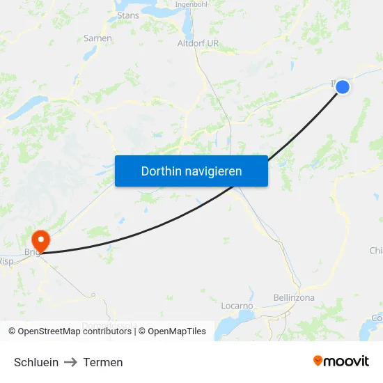 Schluein to Termen map