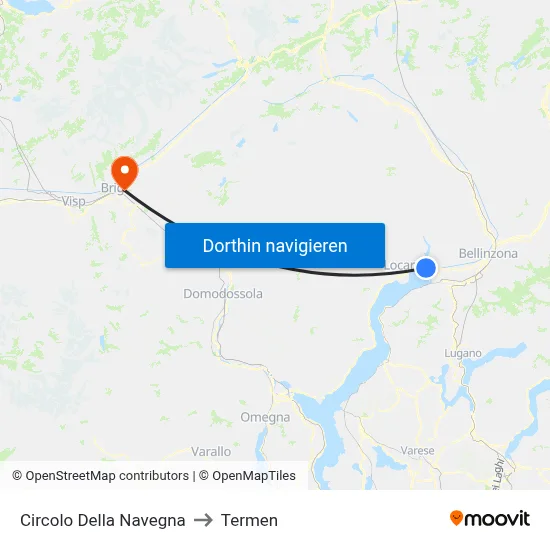 Circolo Della Navegna to Termen map
