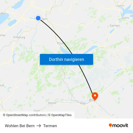 Wohlen Bei Bern to Termen map