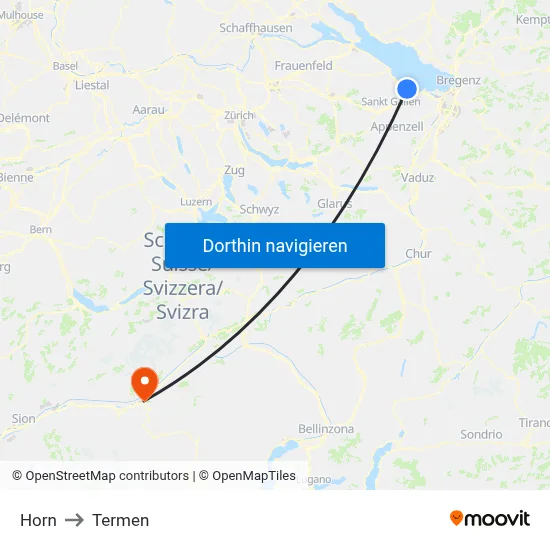 Horn to Termen map