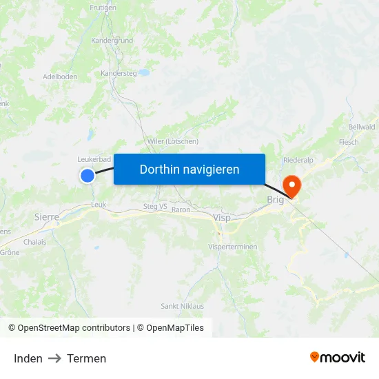 Inden to Termen map
