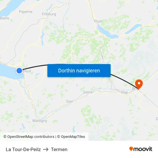 La Tour-De-Peilz to Termen map