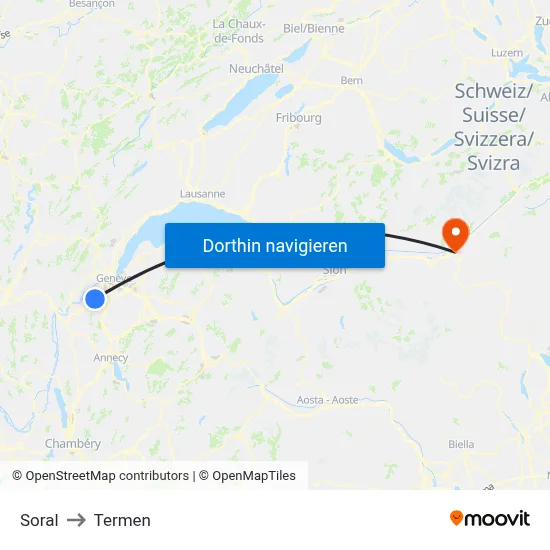 Soral to Termen map