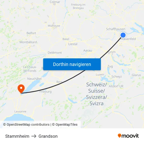 Stammheim to Grandson map