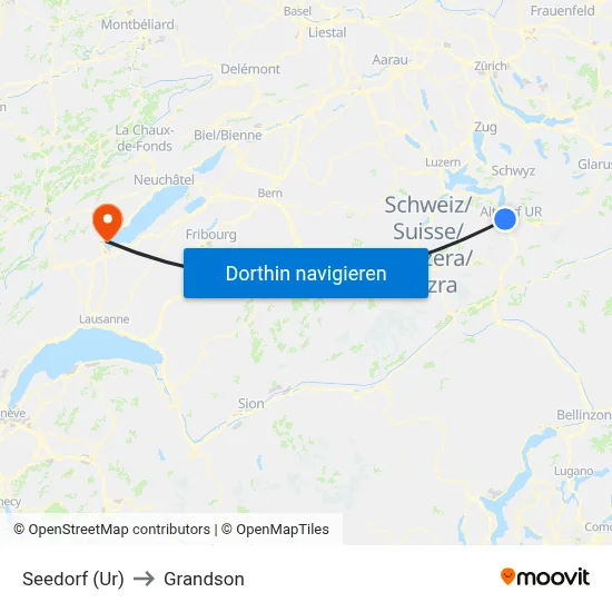 Seedorf (Ur) to Grandson map