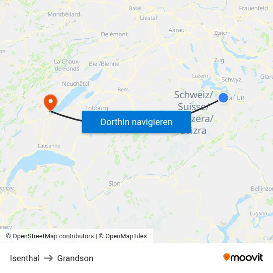 Isenthal to Grandson map