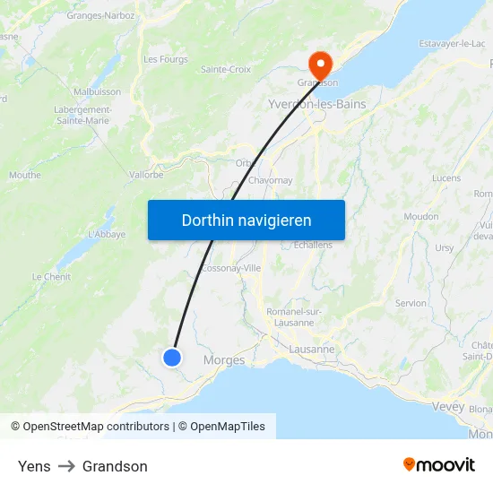 Yens to Grandson map