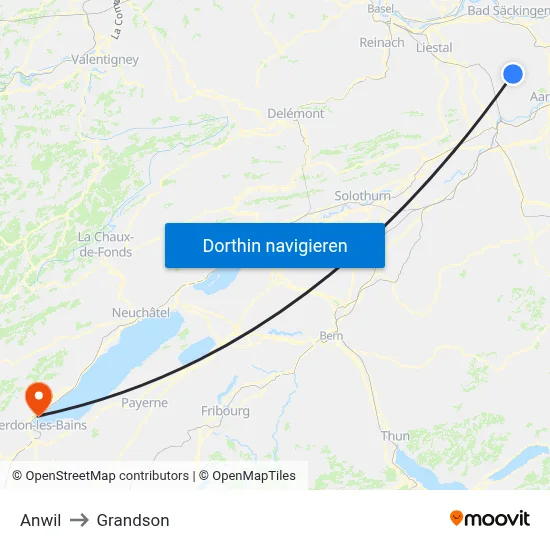 Anwil to Grandson map