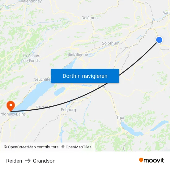 Reiden to Grandson map