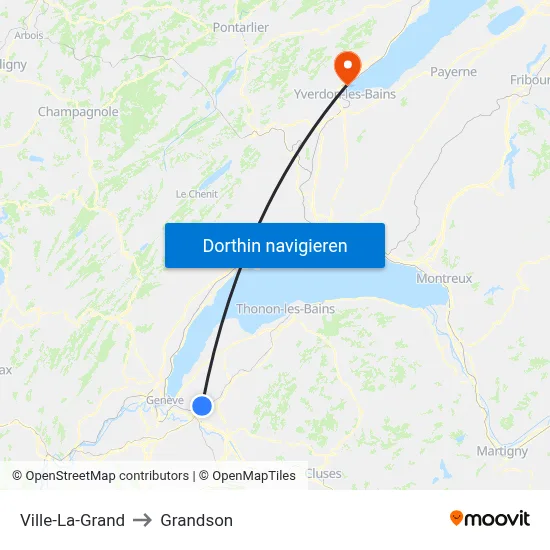 Ville-La-Grand to Grandson map