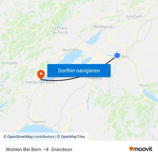 Wohlen Bei Bern to Grandson map