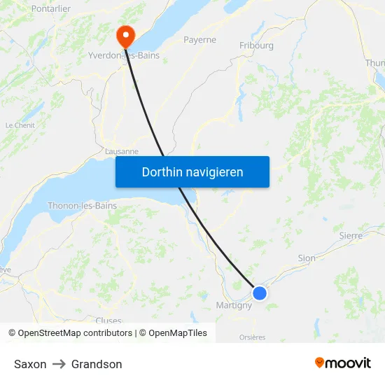 Saxon to Grandson map